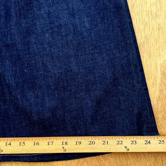 MIH JEANS CALLCOTT A LINE DENIM MIDI SKIRT WOMEN’S sz S Blue Front Buttons - Picture 9 of 9